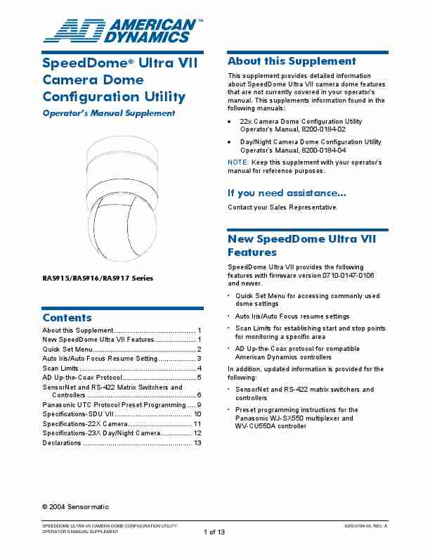 American Dynamics Security Camera RAS915-page_pdf